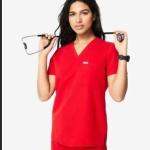 CATARINA One-Pocket Scrub Top WMNS winning red SM